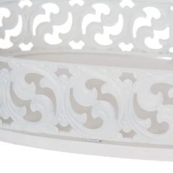 My Flair Présentoir à étage Elynia - Fer - Blanc -Vaisselle Soldes 1000139527 181113 08372873 GALLERYIMAGES P000000001000139527