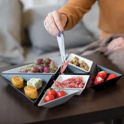 Koziol Coupe Tangram Ready (7 éléments) - Matière plastique - Blanc / Noir -Vaisselle Soldes 1000180678 190712 06185800225 MOOD DETAILS P000000001000180678 mood