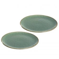 Leonardo Assiettes Matera (lot de 2) - Céramique - Vert océan