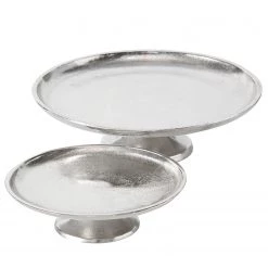 Boltze Coupes décoratives Flaire II (2 élém.) - Aluminium - Argenté -Vaisselle Soldes 1000236371 210202 12473400183 DETAILS P000000001000236371