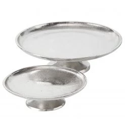 Boltze Coupes décoratives Flaire II (2 élém.) - Aluminium - Argenté -Vaisselle Soldes 1000236371 210202 12473500186 DETAILS P000000001000236371