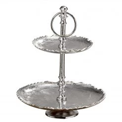 Boltze Présentoir à gâteaux Flaire I - Aluminium - Argenté