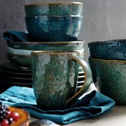 Leonardo Assiettes Matera II (lot de 6) - Bleu -Vaisselle Soldes 1000262395 210505 12151400002 MOOD DETAILS P000000001000262395 mood