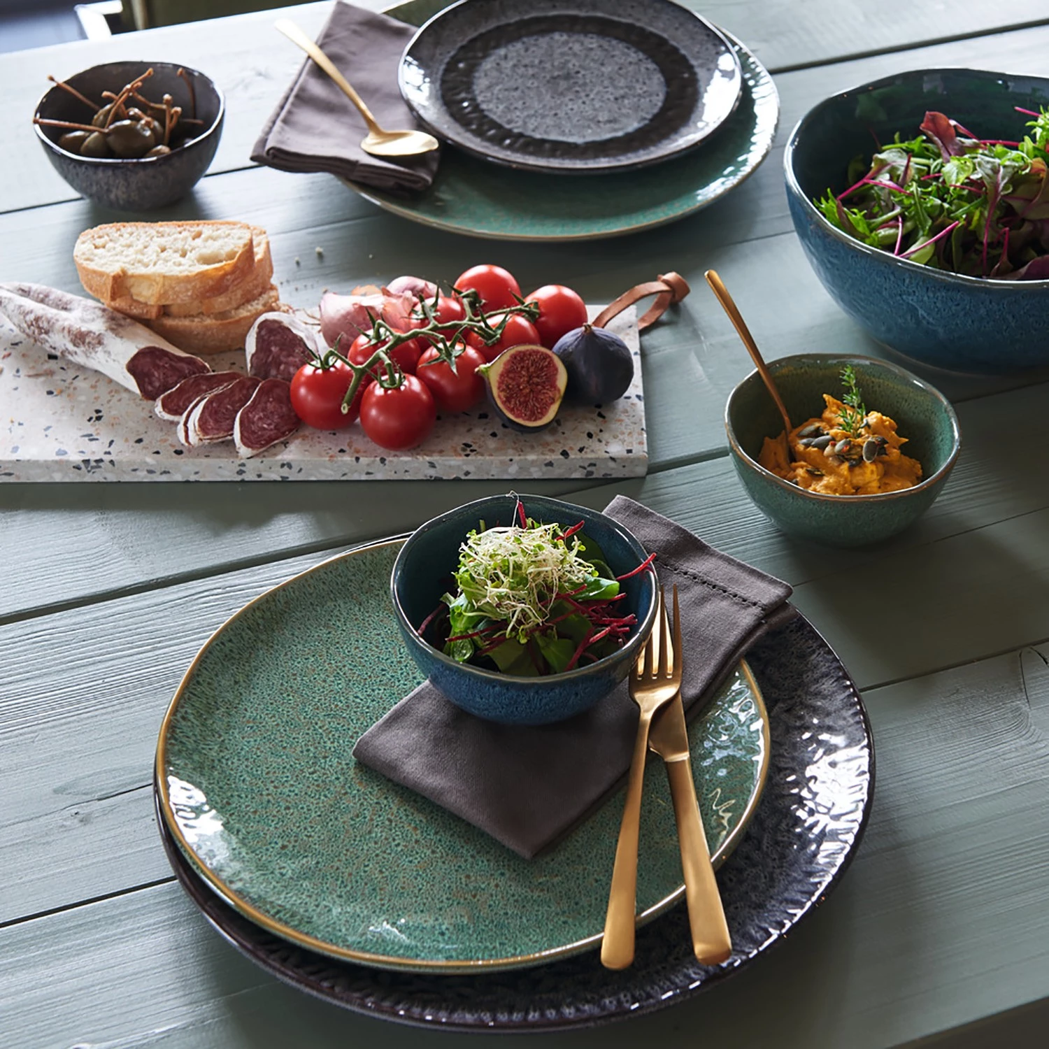 Leonardo Assiettes Matera III (lot de 6) - Vert 4 Leonardo Assiettes Matera III (lot de 6) - Vert – Image 2