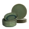 Leonardo Assiettes en céramique Matera (12 élém.) - Vert 2 Leonardo Assiettes en céramique Matera (12 élém.) - Vert -Vaisselle Soldes 1000263024 210607 13521800027 IMAGE P000000001000263024