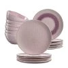 Leonardo Assiettes en céramique Matera (18 élém.) - Rose