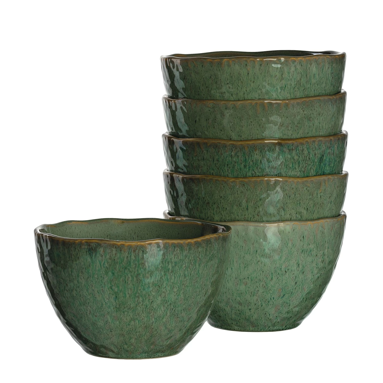 Leonardo Assiettes en céramique Matera (24 élém.) - Vert 12 Leonardo Assiettes en céramique Matera (24 élém.) - Vert – Image 10