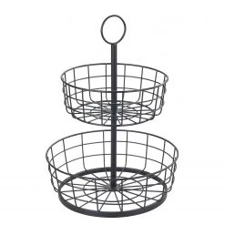 WENKO Présentoir Alerta - Fer - Noir