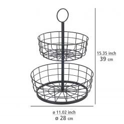 WENKO Présentoir Alerta - Fer - Noir -Vaisselle Soldes 1000274030 210618 14061900147 SKETCH DETAILS P000000001000274030 sketch