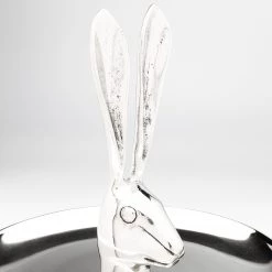Kare Design Présentoir à gâteaux Bunny - Argenté - Métal -Vaisselle Soldes 1000277582 210707 09522100383 DETAILS P000000001000277582