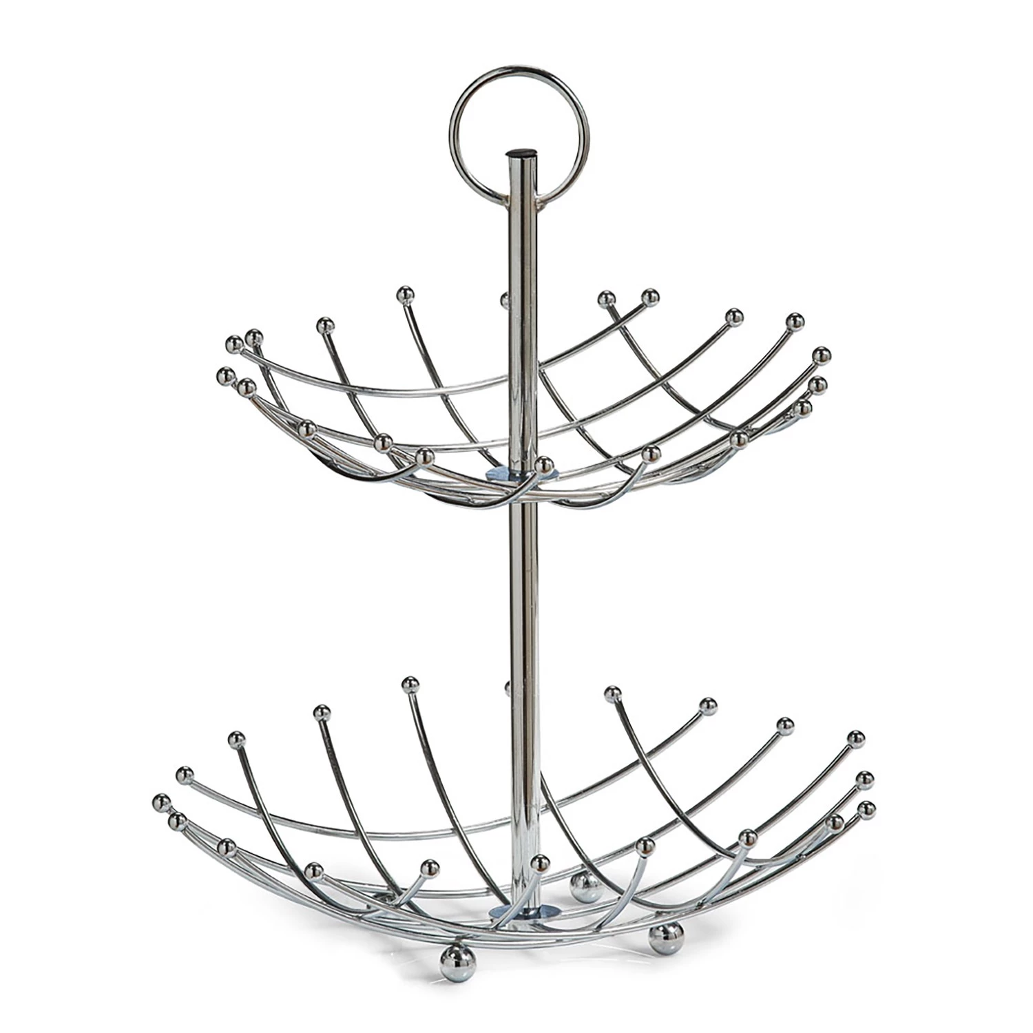 Zeller Présentoir Adorata - Métal - Argenté - Ø 28,5 cm x 36 cm 3 Zeller Présentoir Adorata - Métal - Argenté - Ø 28,5 cm x 36 cm