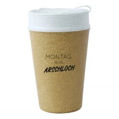 Vaisselle Soldes 17 Koziol Gobelet isotherme Montag ist - Polypropylène / Épicéa - Imitation bois recyclé