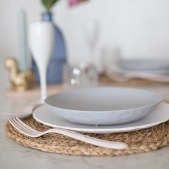 Koziol Assiettes Club Plate (lot de 4) - Résine thermoplastique - Gris -Vaisselle Soldes 1000294508 211007 14445800081 MOOD DETAILS P000000001000294508 mood