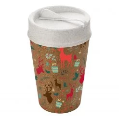 Koziol Gobelet isotherme Iso To Go Rudolf & co - Polypropylène / Épicéa - Naturel