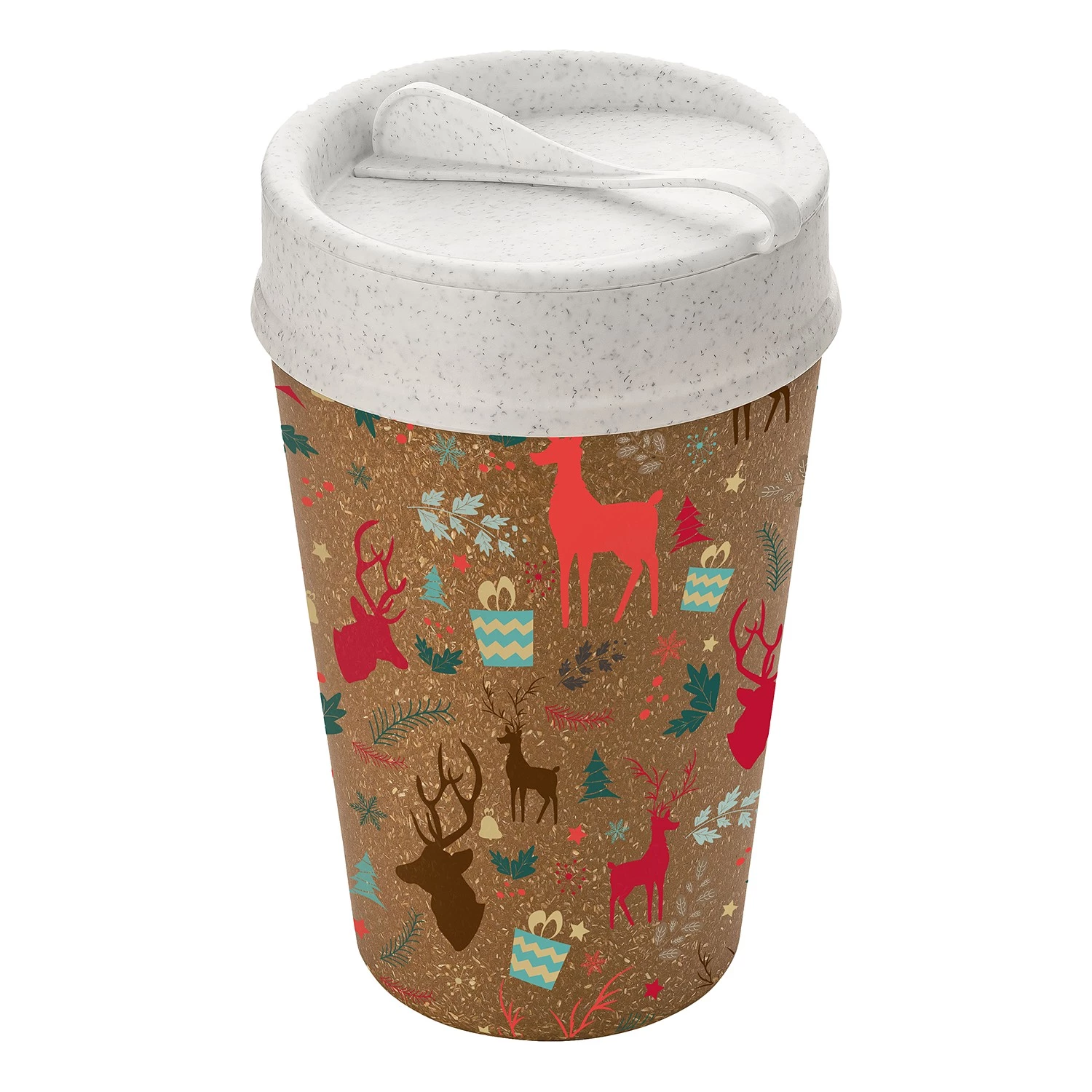 Koziol Gobelet isotherme Iso To Go Rudolf & co - Polypropylène / Épicéa - Naturel 3 Koziol Gobelet isotherme Iso To Go Rudolf & co - Polypropylène / Épicéa - Naturel