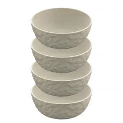 Koziol Bols Club Bowl Recycle (lot de 4) - Polypropylène / Épicéa - Sable