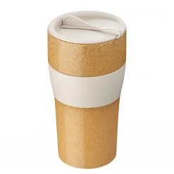 Koziol Mug isotherme Aroma To Go Recycle - Polypropylène / Épicéa - Sable