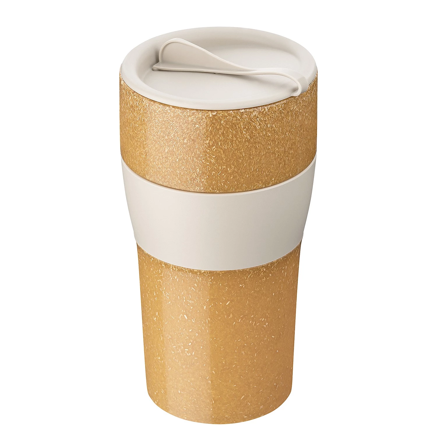 Koziol Mug isotherme Aroma To Go Recycle - Polypropylène / Épicéa - Sable 3 Koziol Mug isotherme Aroma To Go Recycle - Polypropylène / Épicéa - Sable
