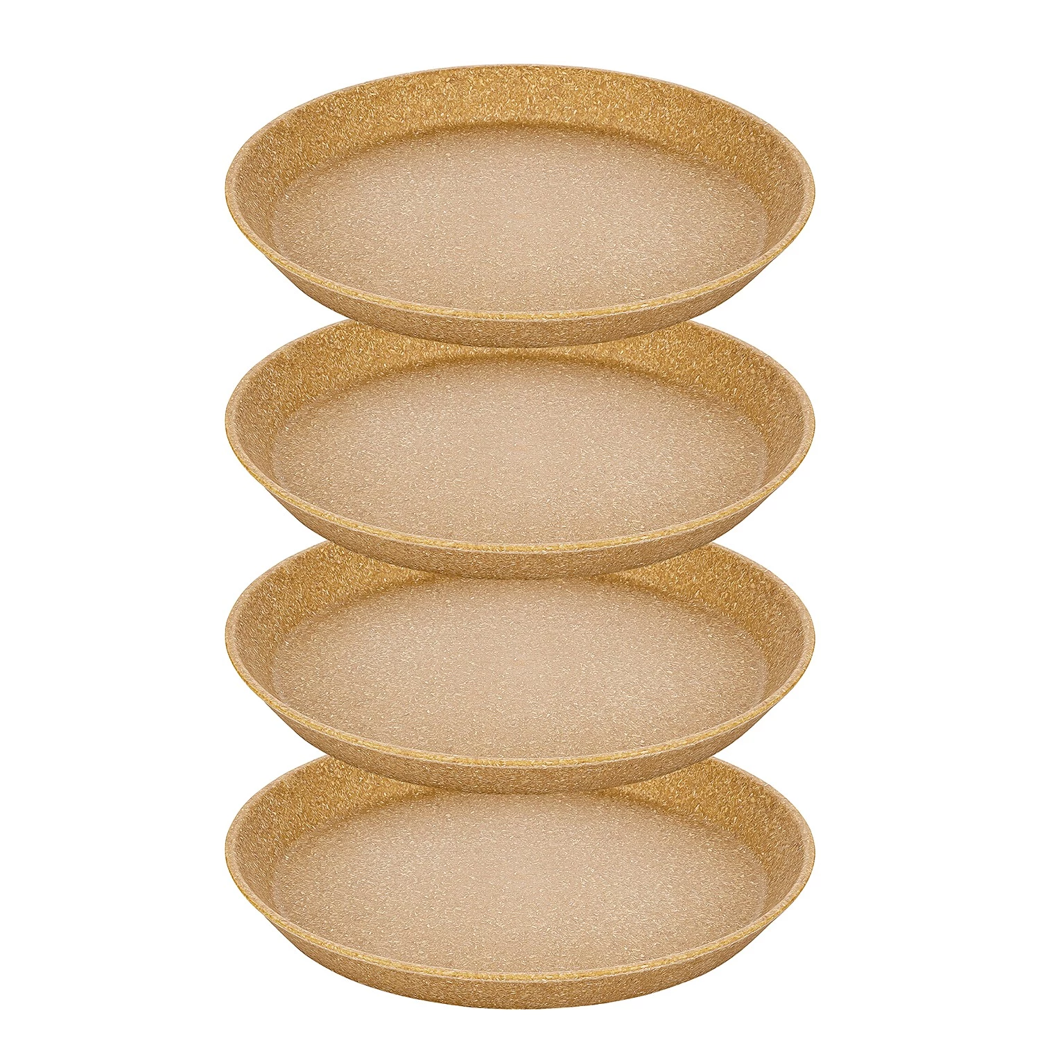 Koziol Assiettes Connect Plate (lot de 4) - Polypropylène / Épicéa - Marron 3 Koziol Assiettes Connect Plate (lot de 4) - Polypropylène / Épicéa - Marron