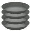 Koziol Assiettes Connect Plate (lot de 4) - Polypropylène / Épicéa - Gris foncé -Vaisselle Soldes 1000311375 211126 10373100194 IMAGE P000000001000311375