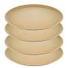 Koziol Assiettes Connect Plate (lot de 4) - Polypropylène / Épicéa - Marron