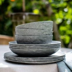 Koziol Bols Club Bowl Recycle (lot de 4) - Polypropylène / Épicéa - Gris foncé -Vaisselle Soldes 1000311396 211126 10373400268 MOOD DETAILS P000000001000311396 mood