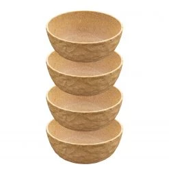 Koziol Bols Club Bowl Recycle (lot de 4) - Polypropylène / Épicéa - Marron