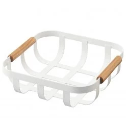 Yamazaki Panier Tosca - Acier / Frêne - Blanc