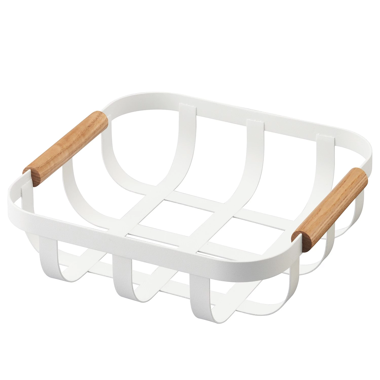 Yamazaki Panier Tosca - Acier / Frêne - Blanc 3 Yamazaki Panier Tosca - Acier / Frêne - Blanc