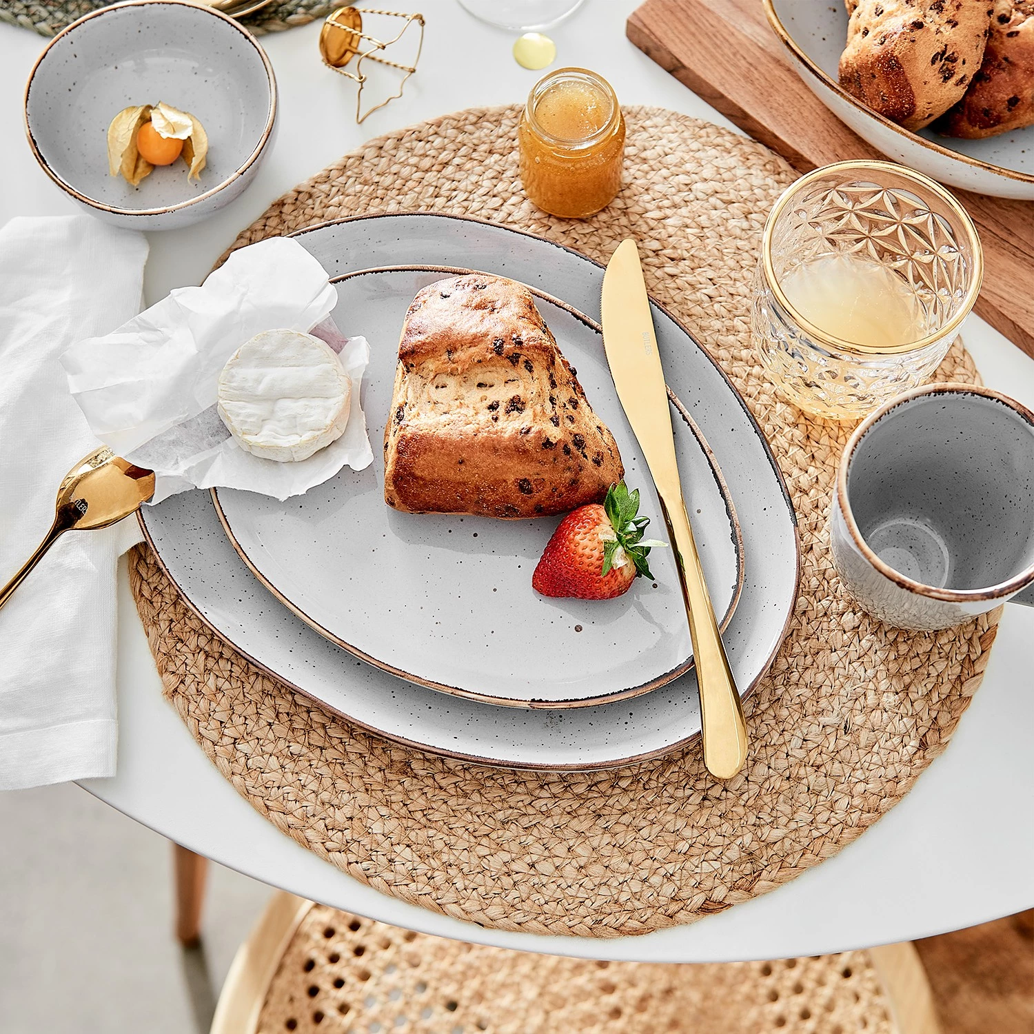 Butlers Assiettes FINCA (4 éléments) - Gris lumineux 4 Butlers Assiettes FINCA (4 éléments) - Gris lumineux – Image 2