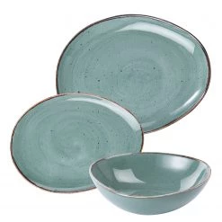 Butlers Service FINCA (12 éléments) - Bleu -Vaisselle Soldes 1000329327 220204 0632160050 DETAILS P000000001000329327