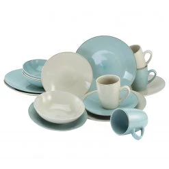 Creatable Service de table Oslo (16 élém.) - Grès - Multicolore - 16 éléments