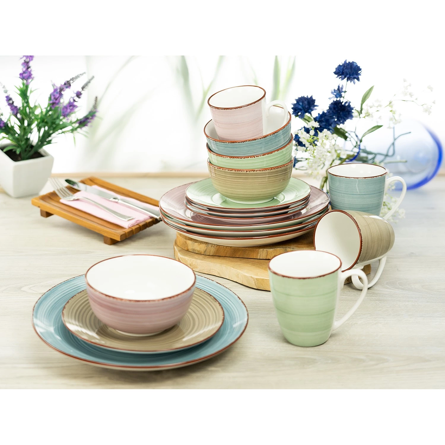 Creatable Service de table Samba (16 éléments) - Porcelaine - Multicolore - 16 éléments 4 Creatable Service de table Samba (16 éléments) - Porcelaine - Multicolore - 16 éléments – Image 2