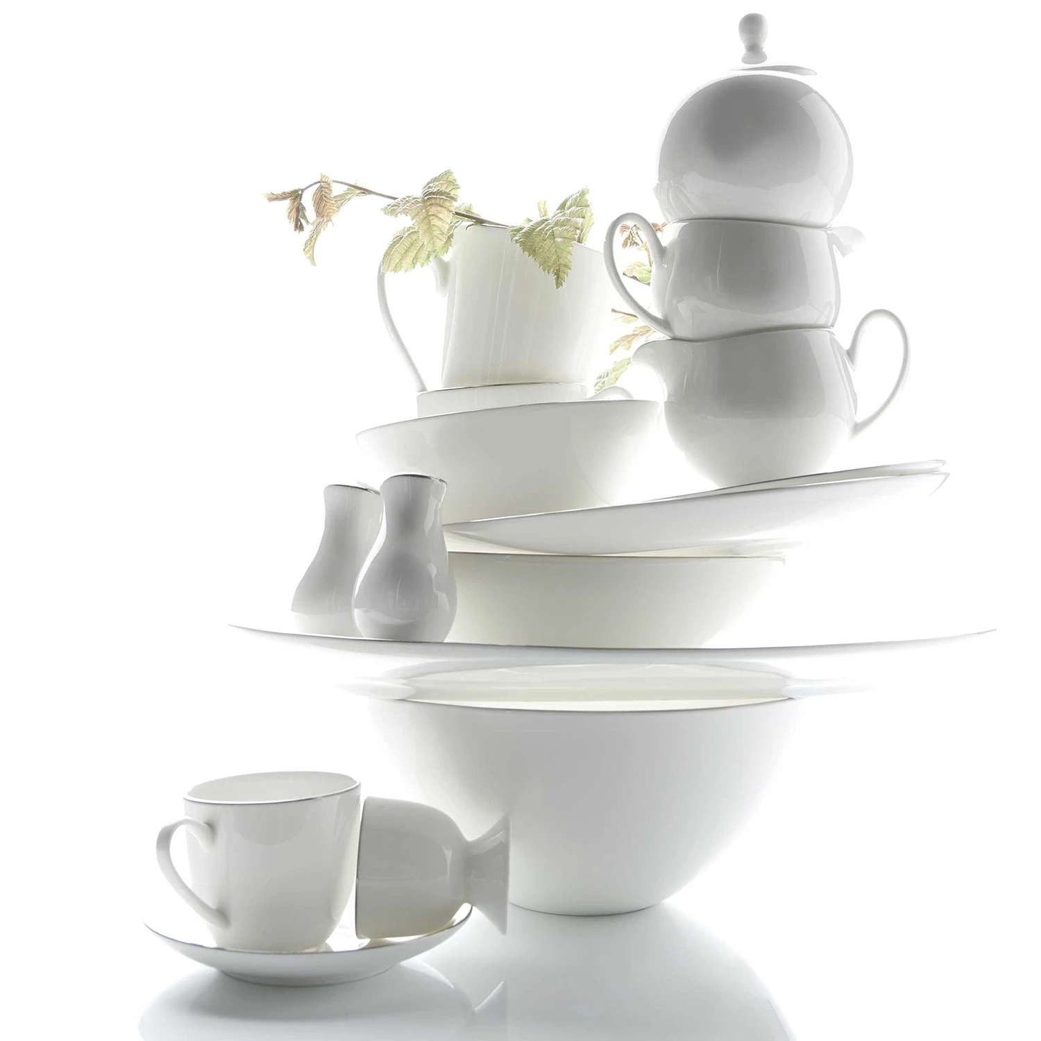 Butlers Assiette SILVER LINING - Porcelaine / Type Fine Bone China - Blanc - Diamètre : 27 cm 12 Butlers Assiette SILVER LINING - Porcelaine / Type Fine Bone China - Blanc - Diamètre : 27 cm – Image 10