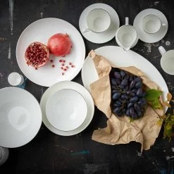 Butlers Assiette creuse SILVER LINING - Porcelaine / Type Fine Bone China - Blanc -Vaisselle Soldes 1000331113 220218 023 MOOD DETAILS P000000001000331113 mood