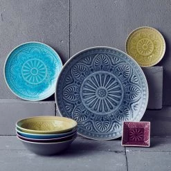 Butlers Assiettes SUMATRA II (lot de 4) - Turquoise 12 Butlers Assiettes SUMATRA II (lot de 4) - Turquoise -Vaisselle Soldes 1000331118 220218 021 MOOD DETAILS P000000001000331118 mood