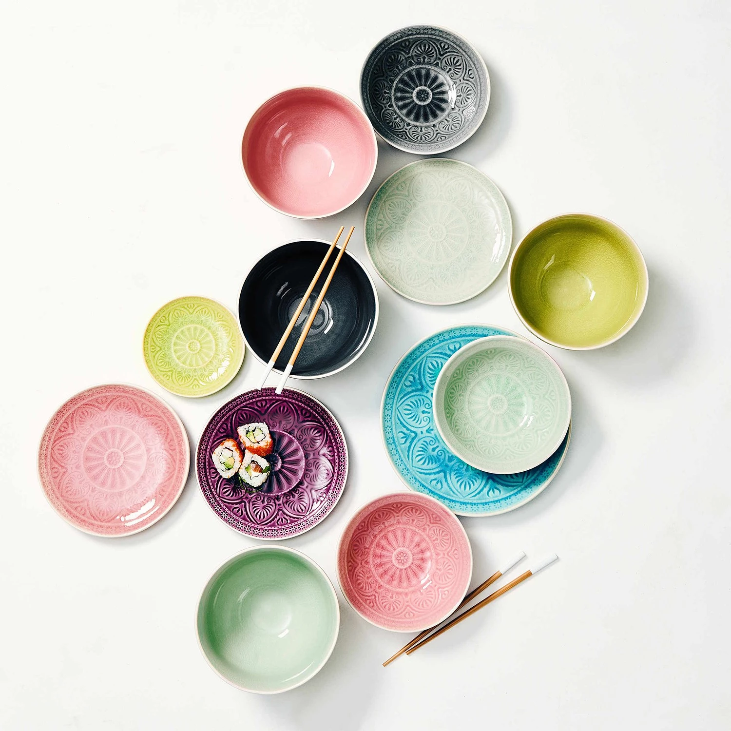 Butlers Assiettes SUMATRA II (lot de 4) - Turquoise 6 Butlers Assiettes SUMATRA II (lot de 4) - Turquoise – Image 4