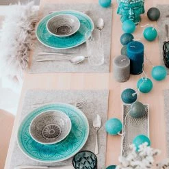 Butlers Assiettes SUMATRA II (lot de 4) - Turquoise 14 Butlers Assiettes SUMATRA II (lot de 4) - Turquoise -Vaisselle Soldes 1000331118 220218 023 MOOD DETAILS P000000001000331118 mood