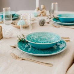 Butlers Assiettes SUMATRA I (lot de 4) - Turquoise -Vaisselle Soldes 1000331123 220218 022 MOOD DETAILS P000000001000331123 mood