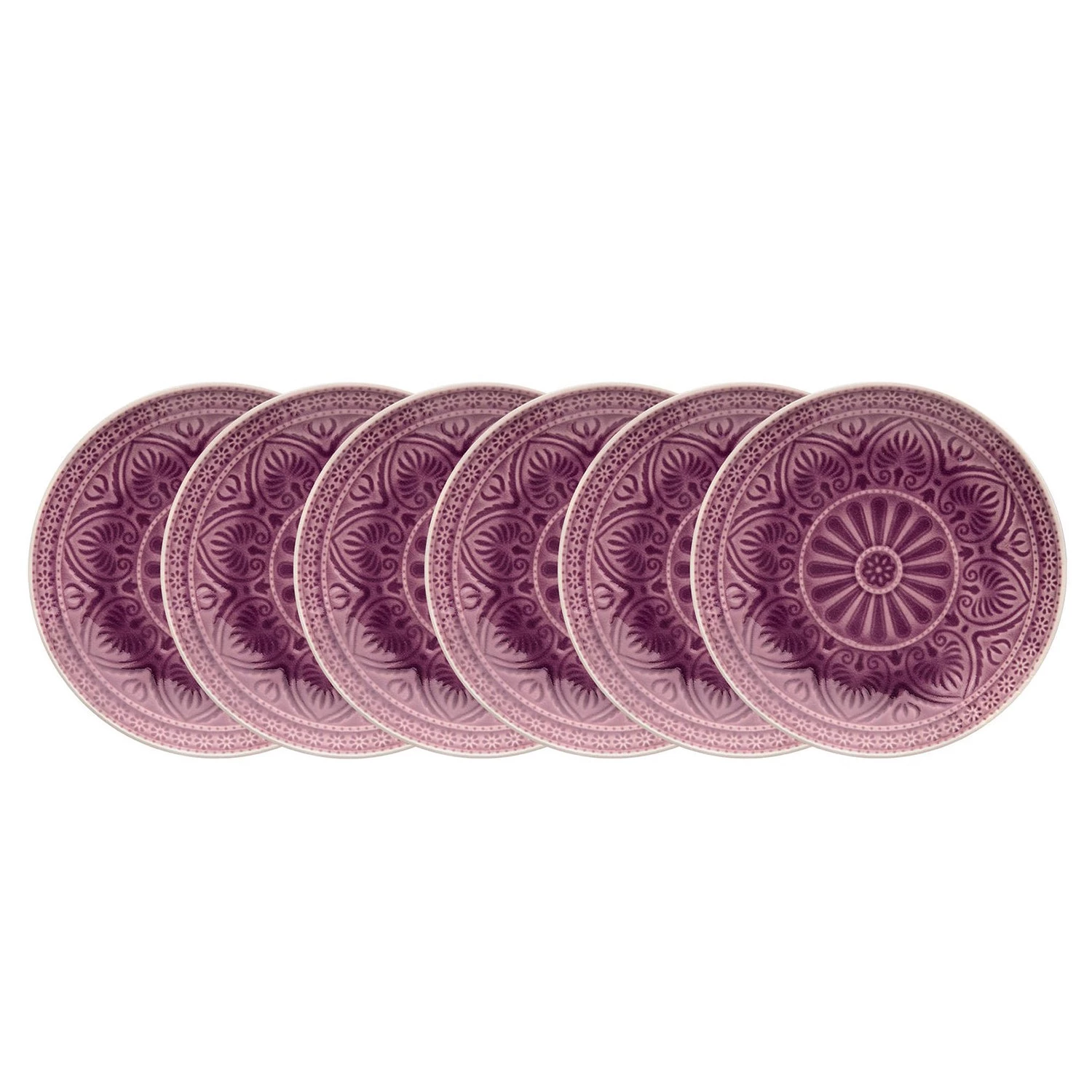 Butlers Assiettes SUMATRA (lot de 6) - Mauve 3 Butlers Assiettes SUMATRA (lot de 6) - Mauve