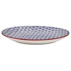 Butlers Assiettes à dessert RETRO III (lot de 6) - Porcelaine - Bleu -Vaisselle Soldes 1000331166 220218 031 DETAILS P000000001000331166