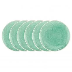 Butlers Assiettes à dessert HANAMI II (lot de 6) - Céramique - Menthe