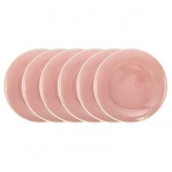 Butlers Assiettes HANAMI III (lot de 6) - Céramique - Rose