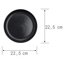 Butlers Assiettes creuses CASA NOVA (lot de 4) - Noir -Vaisselle Soldes 1000331187 220218 500 SKETCH DETAILS P000000001000331187 sketch