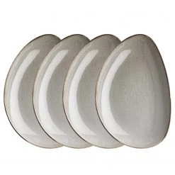 Vaisselle Soldes 35 Butlers Assiettes JAPANDI (lot de 4) - Beige