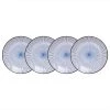 Butlers Assiette DIM SUM II (lot de 4) - Blanc / Bleu -Vaisselle Soldes 1000331218 220223 010 IMAGE P000000001000331218
