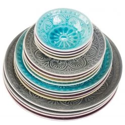 Butlers Assiette SUMATRA II - Céramique - Gris - Diamètre : 21 cm -Vaisselle Soldes 1000331225 220218 022 MOOD DETAILS P000000001000331225 mood