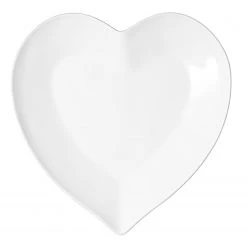 Butlers Assiette HEART - Céramique - Blanc - Largeur : 13 cm
