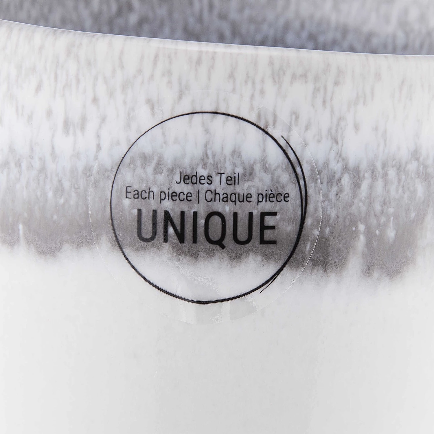 Butlers Tasses ATLANTIS (lot de 4) - Blanc / Gris 6 Butlers Tasses ATLANTIS (lot de 4) - Blanc / Gris – Image 4