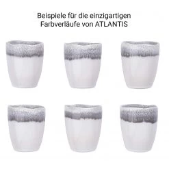 Butlers Tasses ATLANTIS (lot de 4) - Blanc / Gris -Vaisselle Soldes 1000331475 220215 600 ICON DETAILS P000000001000331475 icon seal